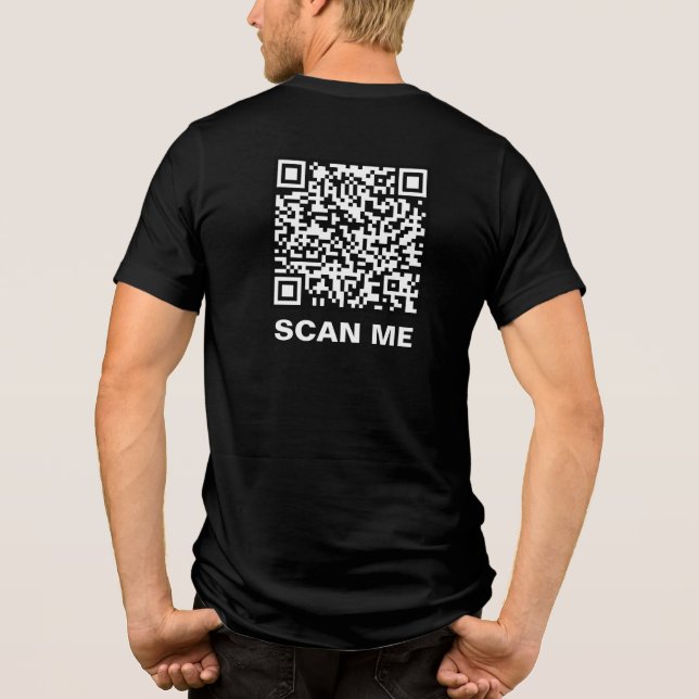 Camiseta Triblenda Código QR de Rick Roll (Reverso)