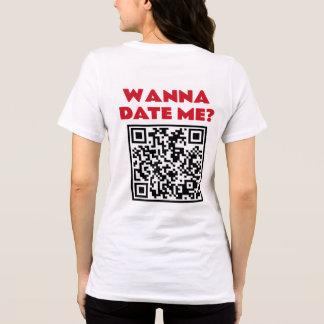 Camiseta Triblenda Código QR Personalizado – Quieres Salir conmigo/Ca