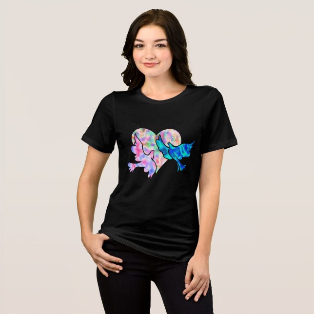 Camiseta Triblenda Coeur entourer de pigeon (Anverso Completo)