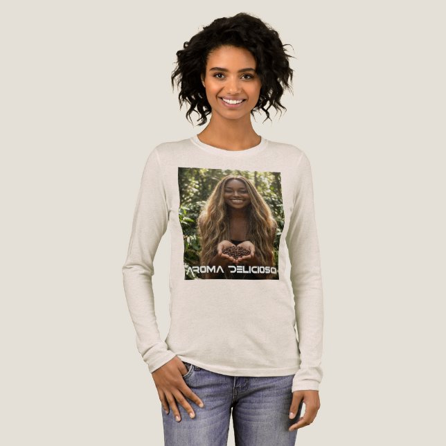 CAMISETA TRIBLENDA COFFEE - AROMA DELICIOSO (Anverso Completo)