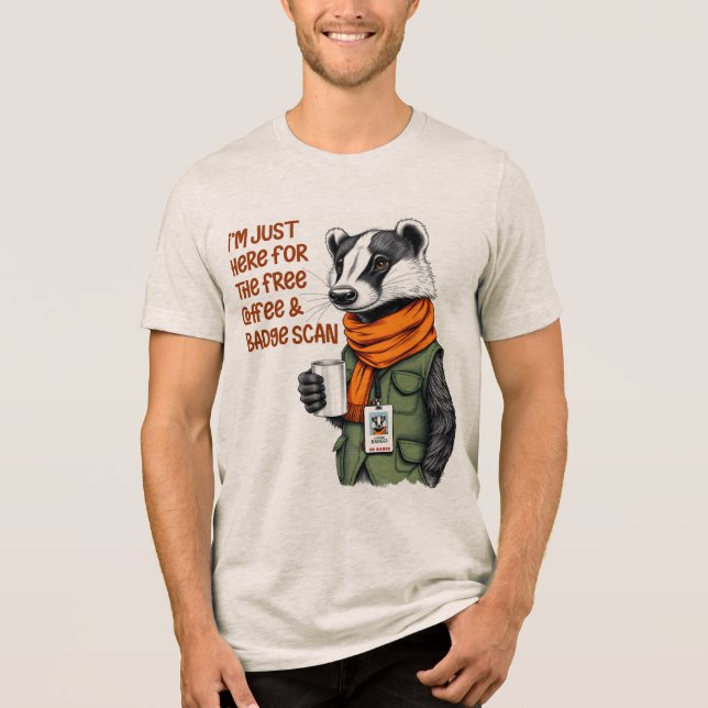 Camiseta Triblenda Coffee Badger (Anverso)