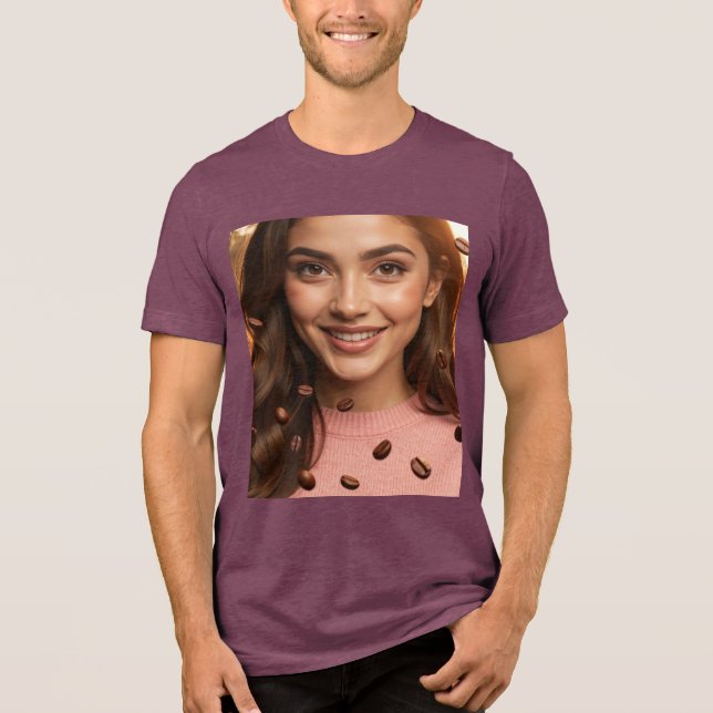 CAMISETA TRIBLENDA COFFEE FUN - (Anverso)