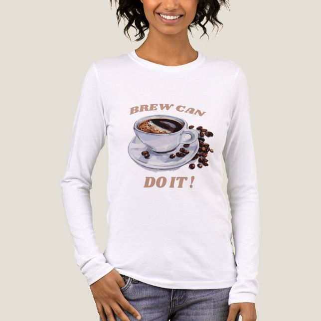 Camiseta Triblenda Coffee Lover Pun Gift Brew (Anverso)