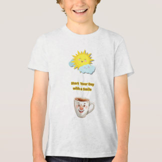 Camiseta Triblenda Coffee Time – Cute Smiling Cup