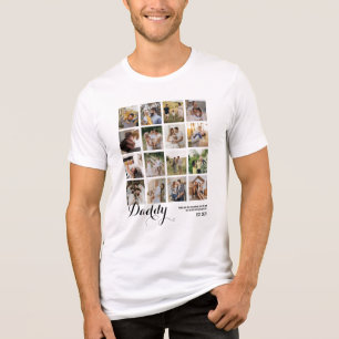 Camiseta Triblenda Colage de 16 fotos Recuerdo de papá