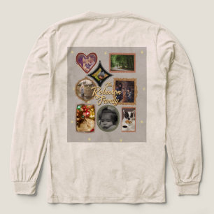 Camiseta Triblenda Colaje de fotos personalizado de la familia retro 