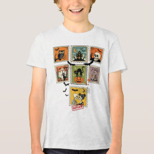 Camiseta Triblenda Colección de estampado de halloween vintage