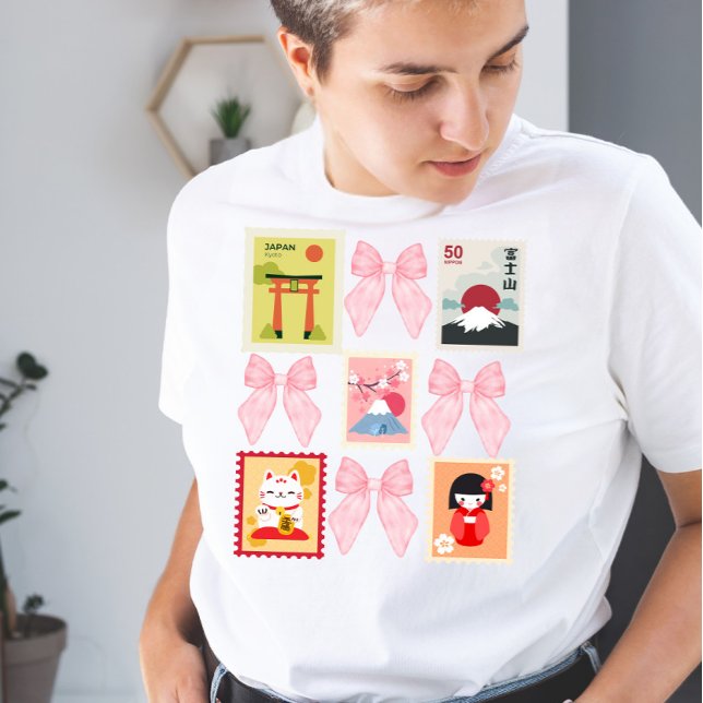 Camiseta Triblenda Colección de sellos de coqueta de Japón (Subido por el creador)