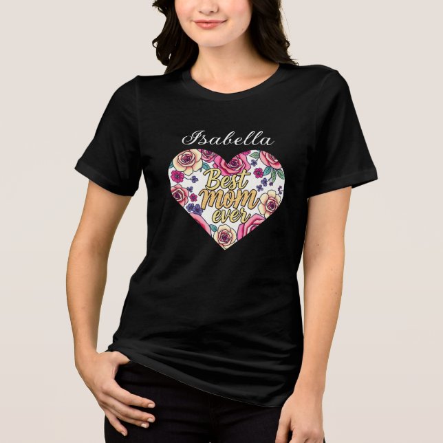 Camiseta Triblenda Colección moderna de flores de lujo de regalo (Anverso)