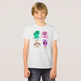 Camiseta Triblenda Colección plana de personajes de Halloween – Dibuj