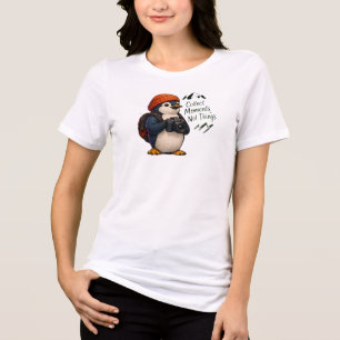 Camiseta Triblenda Colecciona Momentos No Cosas Pinguino Adorable Via
