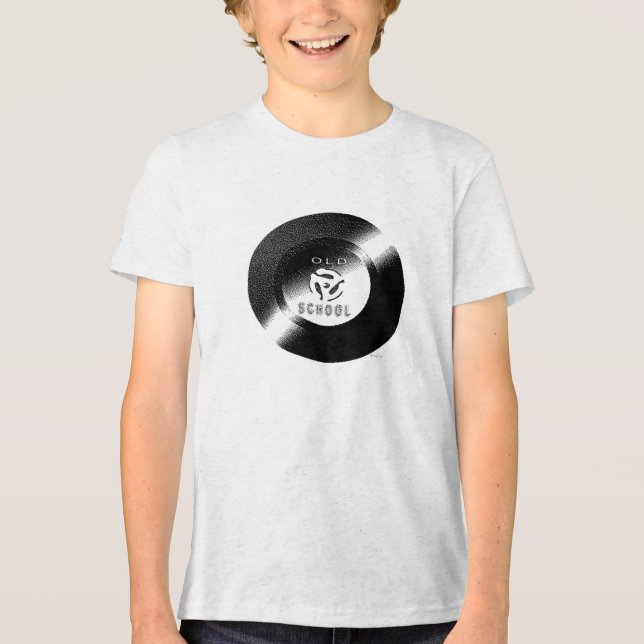 Camiseta Triblenda Colegio Antiguo 45 Vinyl Record T-Shirt (Anverso)