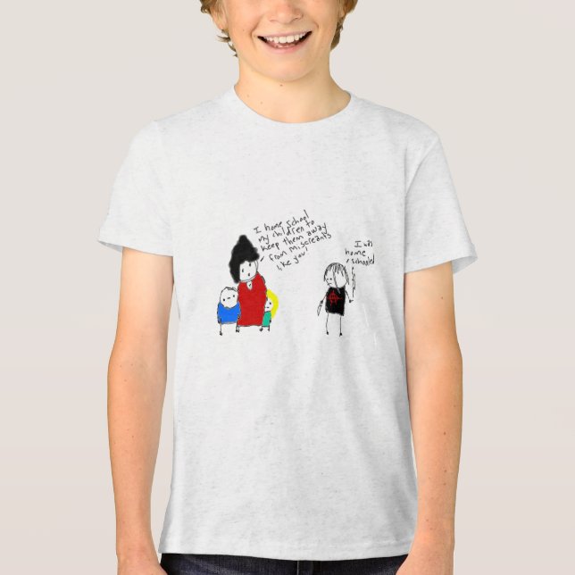 Camiseta Triblenda Colegio Indio Rompiendo Todas las Reglas Problemát (Anverso)