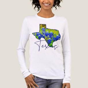 Camiseta Triblenda Colinas de Lupinos de Texas Estado de Texas