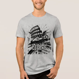 Camiseta Triblenda Coliseo de leyenda italiana y superauto