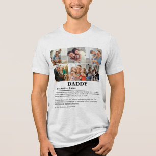 Camiseta Triblenda Collage de fotos de definición de papi personaliza