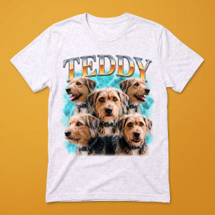 Camiseta Triblenda Collage de fotos de mascotas vintage Pawtro con ra