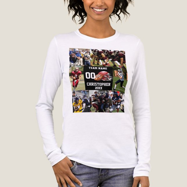 Camiseta Triblenda Collage de fotos deportivo personalizado (Anverso)