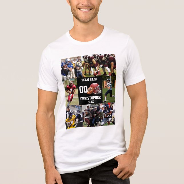 Camiseta Triblenda Collage de fotos deportivo personalizado (Anverso)