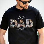 Camiseta Triblenda Collage de fotos Mínimo Mejor Papá Que Nunca DAD 1<br><div class="desc">La mejor camiseta de collage de fotos a todo color de papá está aquí para celebrar al notable padre en tu vida. Personalizar esta pieza única con 18 de tus fotos más especiales, formando la palabra "papá". Las palabras "mejor y "siempre" están diseñadas en un guión elegante. Un regalo elegante...</div>