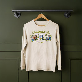 Camiseta Triblenda Collage de fotos Negrita Papi Cartas Regalo del Dí