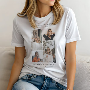 Camiseta Triblenda Collage Fotográfico Minimalista En Querida Memoria