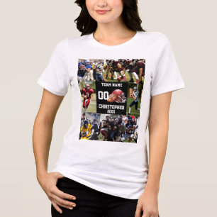 Camiseta Triblenda Collaje de fotos de fútbol personalizado Deportes
