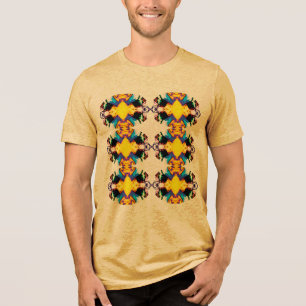 Camiseta Triblenda Color azul amarillo negro en las filas de Mandala 