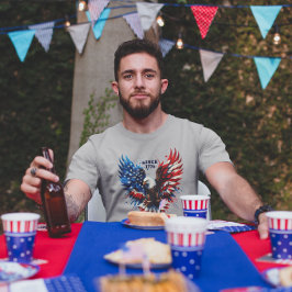 Camiseta Triblenda Colores patrióticos personalizados Águila audaz de