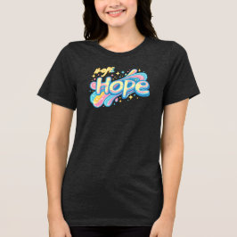 Camiseta Triblenda Colorful Hope Graffiti - Y2K Sparkle Aesthetic