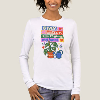 Camiseta Triblenda Colorful Plant Lover Indoor Gardening Tee