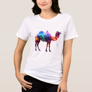 Camiseta Triblenda Colorido arte de camello brillante