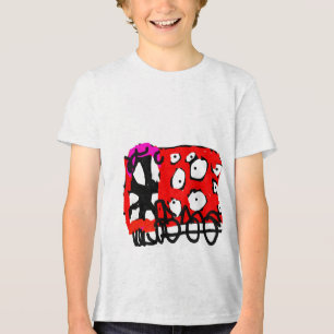 Camiseta Triblenda colorido comensal abstracto