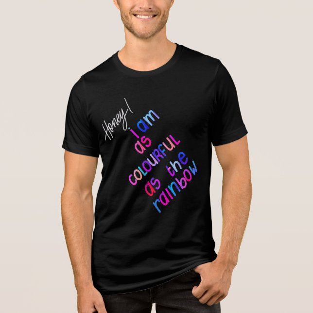 Camiseta Triblenda Colorido como un arcoiris (Anverso)