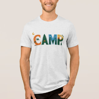 Camiseta Triblenda Colorido gráfico de aventura del CAMP - Naturaleza