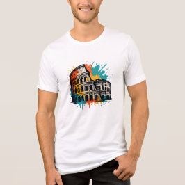 Camiseta Triblenda Colosseum Street Art - Colorido monumento de Roma