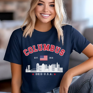 Camiseta Triblenda Columbus OH Downtown Silhouette