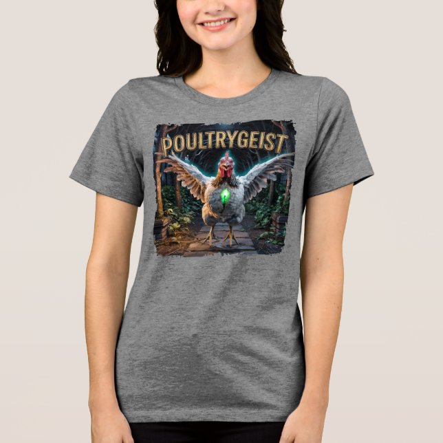Camiseta Triblenda Combo Fotográfico de Poultrygeist Funny (Anverso)