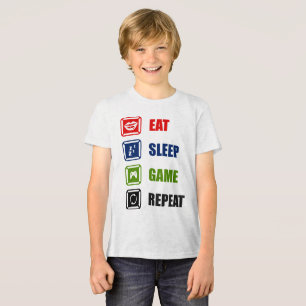 Camiseta Triblenda Comer, dormir, jugar, repetir