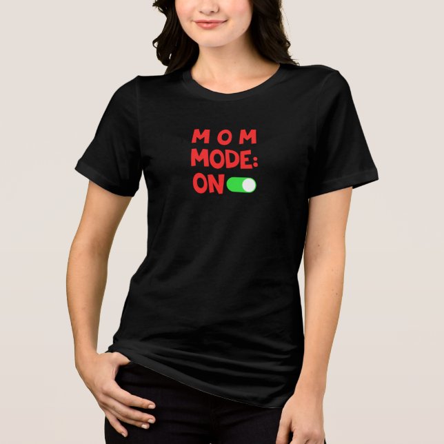 Camiseta Triblenda Comfort Colors® Mom Mode On Cute (Anverso)