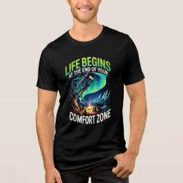 Camiseta Triblenda Comfort Zone Motivational Quote Adventure Design