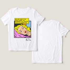 Camiseta Triblenda Cómic Retro Romántico de Corazones Solitarios