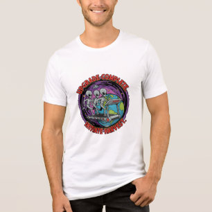 Camiseta Triblenda Comité de Crimen OVNI: Cosecha del Planeta