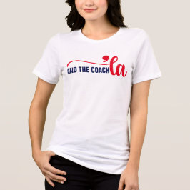 Camiseta Triblenda Comma la y entrenador | Entrenador de Kamala Harri