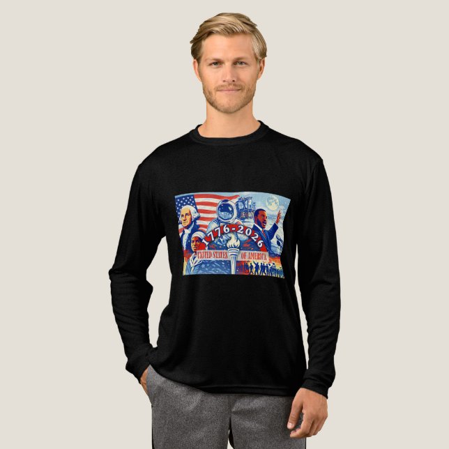 Camiseta Triblenda Commemorative 1776-2026 USA Semiquincentennial  (Anverso Completo)