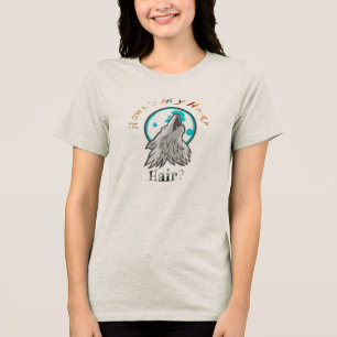 Camiseta Triblenda ¿Cómo es mi pelo? ¿lobo cortado? lobo