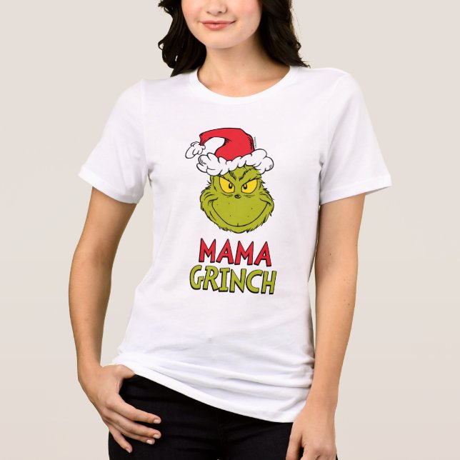 Camiseta Triblenda Cómo Grinch Stole Navidades | Mama Grinch (Anverso)