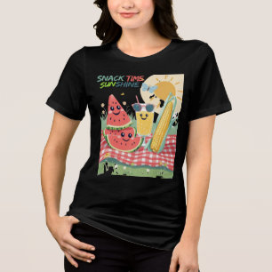 Camiseta Triblenda Compañeros de picnic – Equipo de snacks de verano