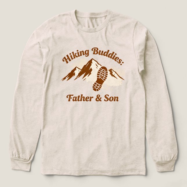 Camiseta Triblenda Compañeros de Senderismo Aventura de Montaña Padre (Diseño traserp)