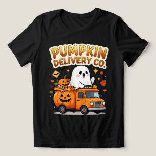 Camiseta Triblenda Compañía de entrega de calabaza fantasma linda Hal